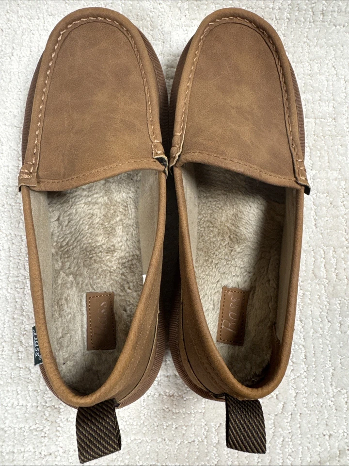 Zapatillas mocasines cómodos Bass Sherpa forradas para hombre interiores y exteriores talla 9,5 Foto 3 de 4