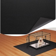 Dog Crate Mat, 46 in x 60 in Dog Playpen Mat Rubber Kennel Mat Extra Large Li...