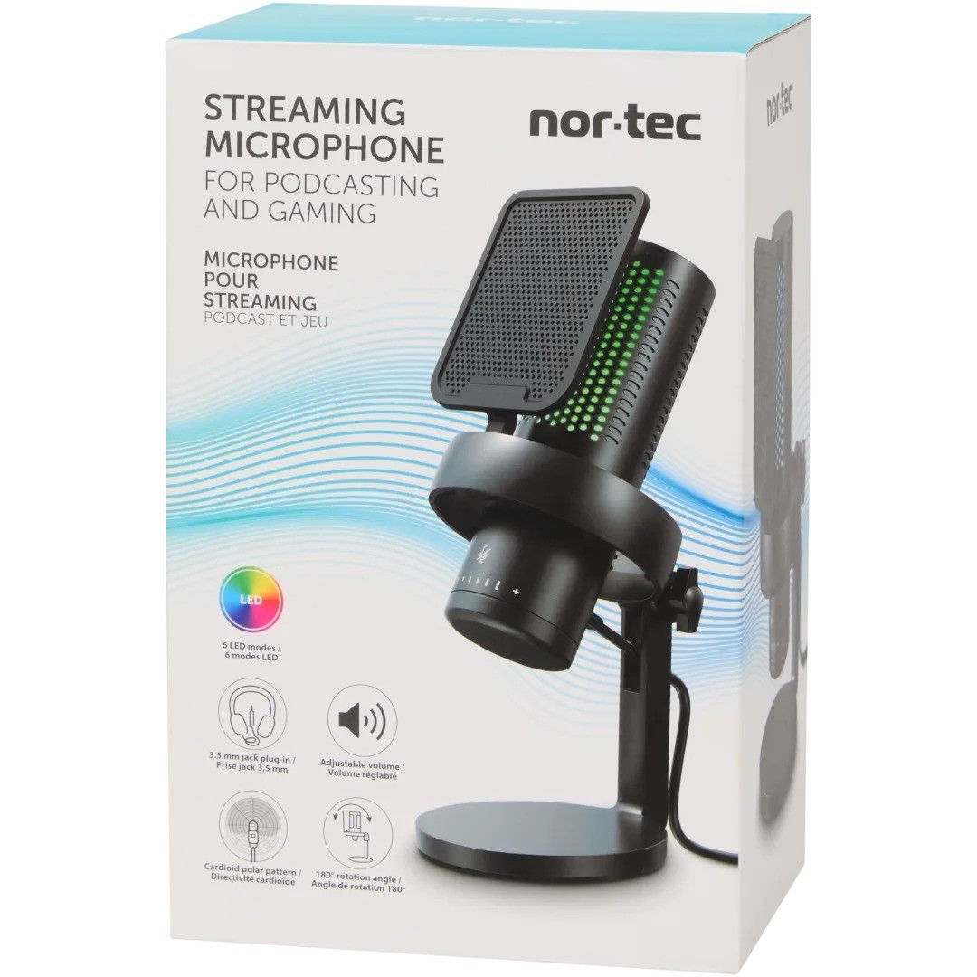 Micro pour streaming Nor-Tec pour éliminer les bruits de fond en direct