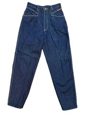 Vintage 1980s Dark Wash High Waist Gitano Mom Jeans Relaxed Tapered Leg 10/11 P