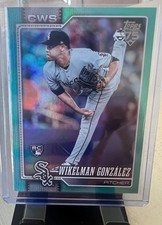 Wikelman Gonzalez RC AQUA Rainbow Foil 206 Topps Series 1 White Sox