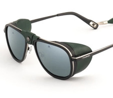 Vuarnet Sunglasses VL211200021123 GLACIER 2112 VL2112 Black/Green  Pure Grey SF