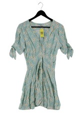 Faithfull The Brand A-Line Midi Dress XS in Blue