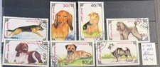 🦬 Timbres de Mongolie - N°1883 à 1889 Oblitérés - Côte 4,00 euros🦬