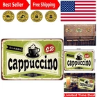 Cappuccino Vintage Tin Sign - Durable Wall Art for Coffee Lovers & Gift Seekers