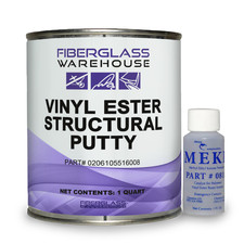 Vinyl Ester Structural Putty- Quart with Catalyst- Patching, Filling, Bonding