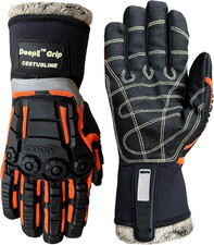 5075, Winter Work Gloves for Cold Weather, Detachable Faux Fur Glove Liner Insul