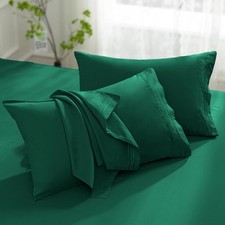 King Size Microfiber Pillowcases Set of 2 - 1800 Thread Count, Soft Wrinkle