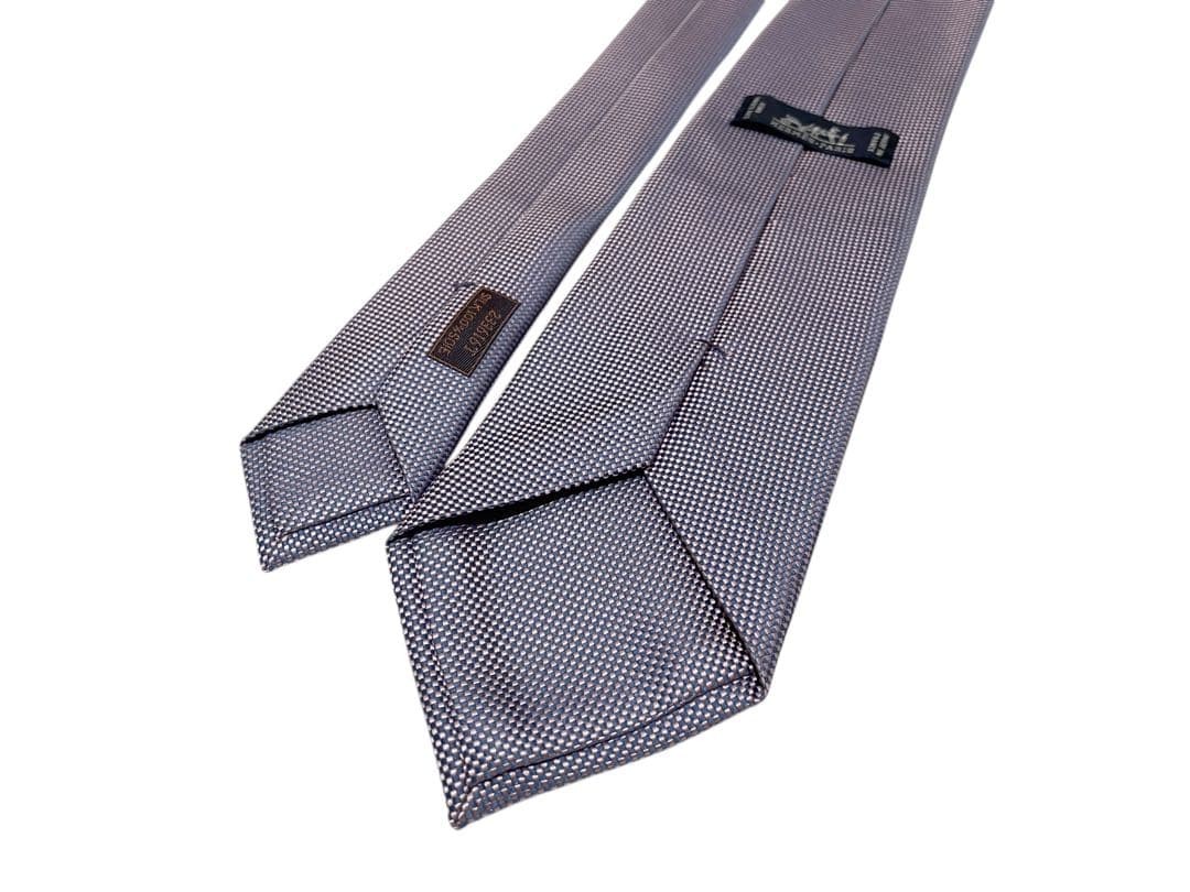 Condition HERMES Tie Refreshing Simple Purple Sol… - image 8