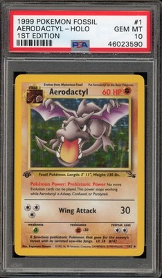 Aerodactyl #1 from Fossil ((1999)) – Pokémon card