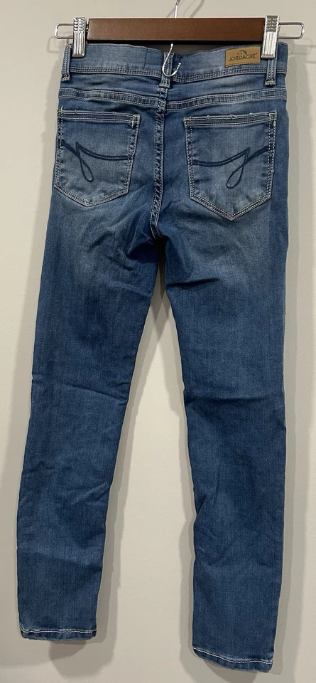 Pantalones de mezclilla ajustados Jordache para niñas - talla 10 ajustados con cintura ajustable Foto 3 de 4