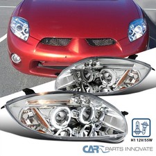 Fits 2006-2011 Mitsubishi Eclipse Halo Projector Headlights Led Lights Bar 06-11