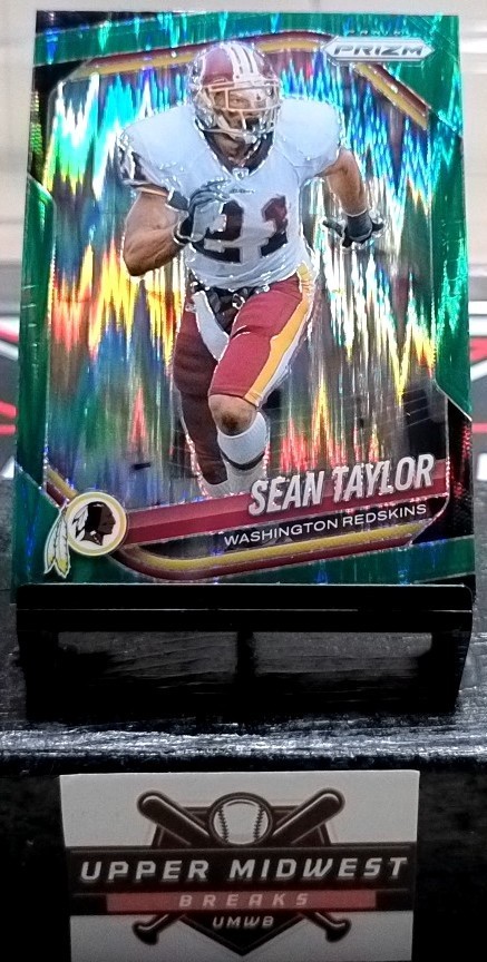 2025 Panini Prizm - Sean Taylor #105 Green Flash Prizm