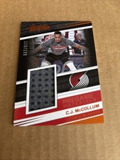2017 Absolute Pregame JSY RELIC SP /199 CJ McCollum #PG-CJM Blazers Card (f5)