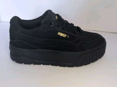 ★早期完売★PUMA★CARMEN II BLACK 厚底スニーカー★ PUMA】KARMEN 2 MU EMBROIDERY☆厚底シューズスタイルアップ
