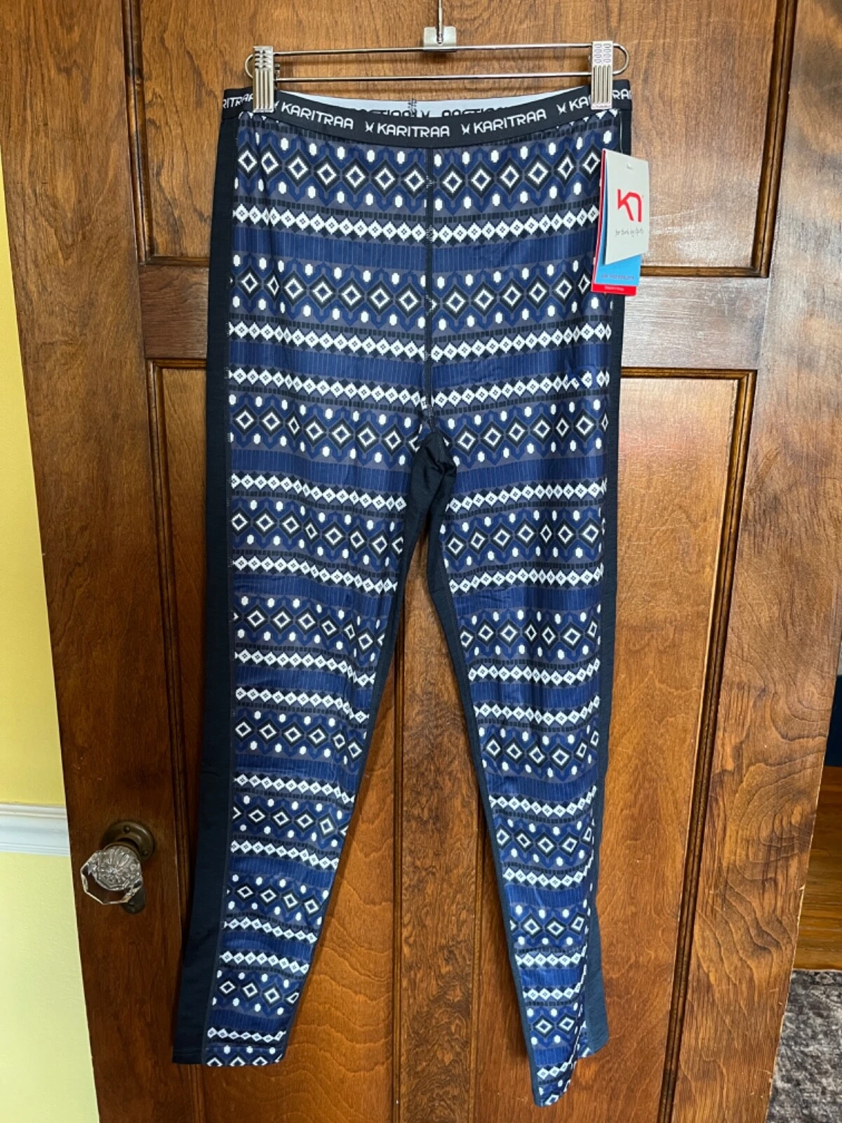 Kari Traa NWT Lune Pant Leggings Base Layer Women's Size Medium Azure NEW