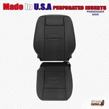 2007 - 2010 Ford Explorer Sport Trac Passenger Bottom & Top Leather Cover Black