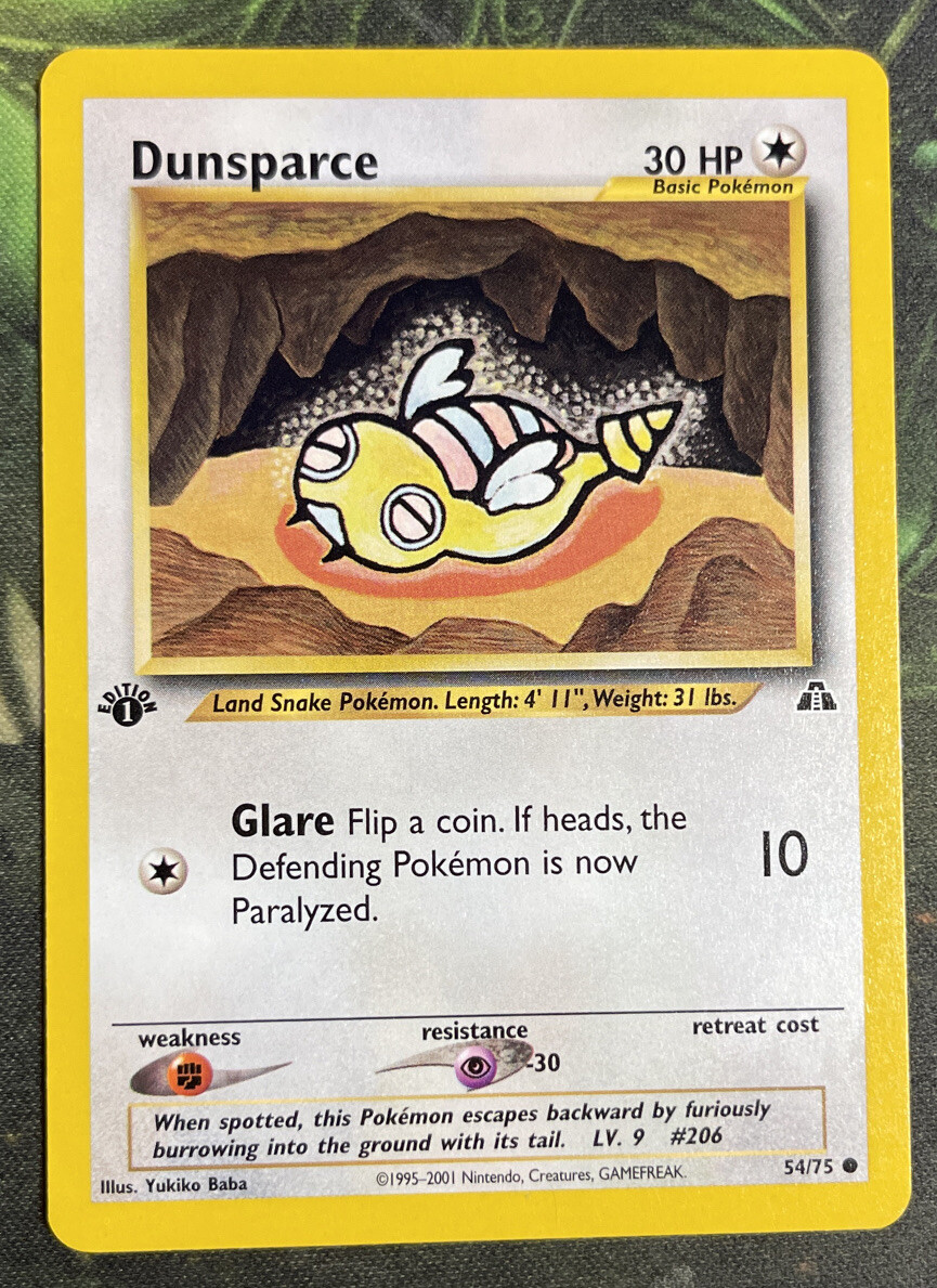 1st Edition Dunsparce 54/75 - Neo Discovery - Near Mint | eBay