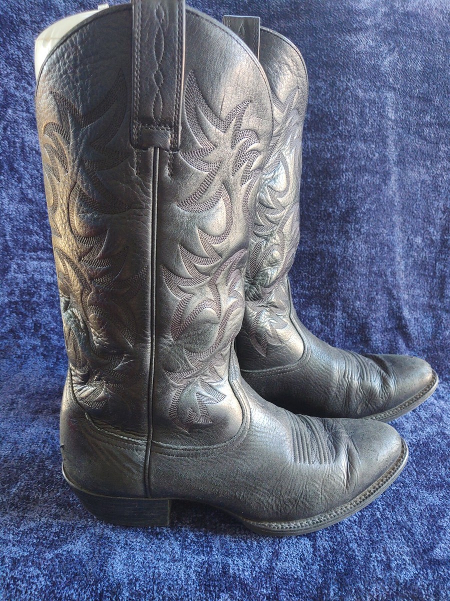 Ariat Heritage Black Leather Cowboy Boots 10002218 34770  display picture 1