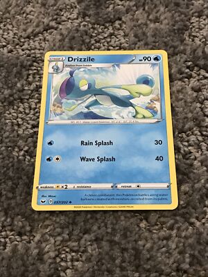 drizzle pokemon card Trading Free Ship (CA)! NM Water Type 57/202 [Colorless] Pokémon TCG Drizzile Shining Fates