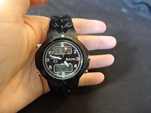 bulova chronograph alarm marine star 100m