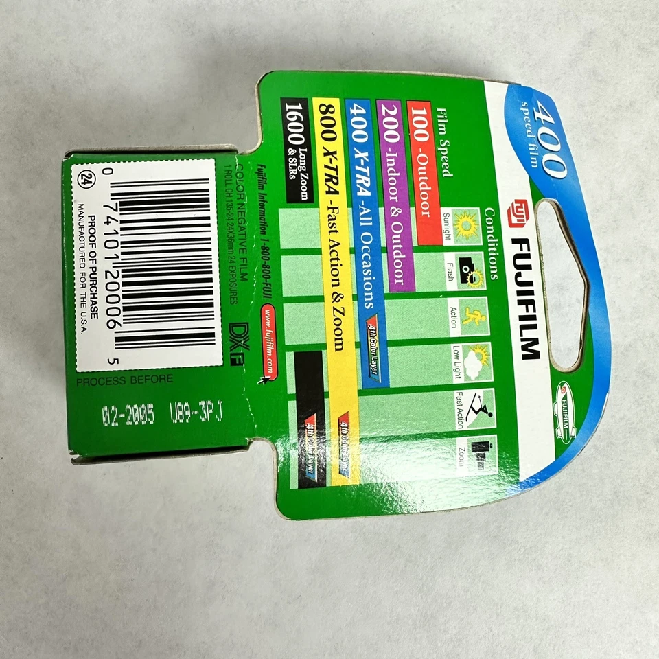 NUEVO Fuji Xtra 400 24exp Todas las ocasiones Daylight exp 02/2005 Foto 3 de 3