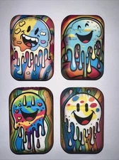 Eagle Torch Lighter Pack of 4 - HAPPY FACE Eagle Refillable Butane Lighter Pod