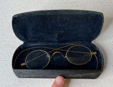 Antique Wire Rim Spectacles Eye Glasses w/ Case Williamsport PA GREAT