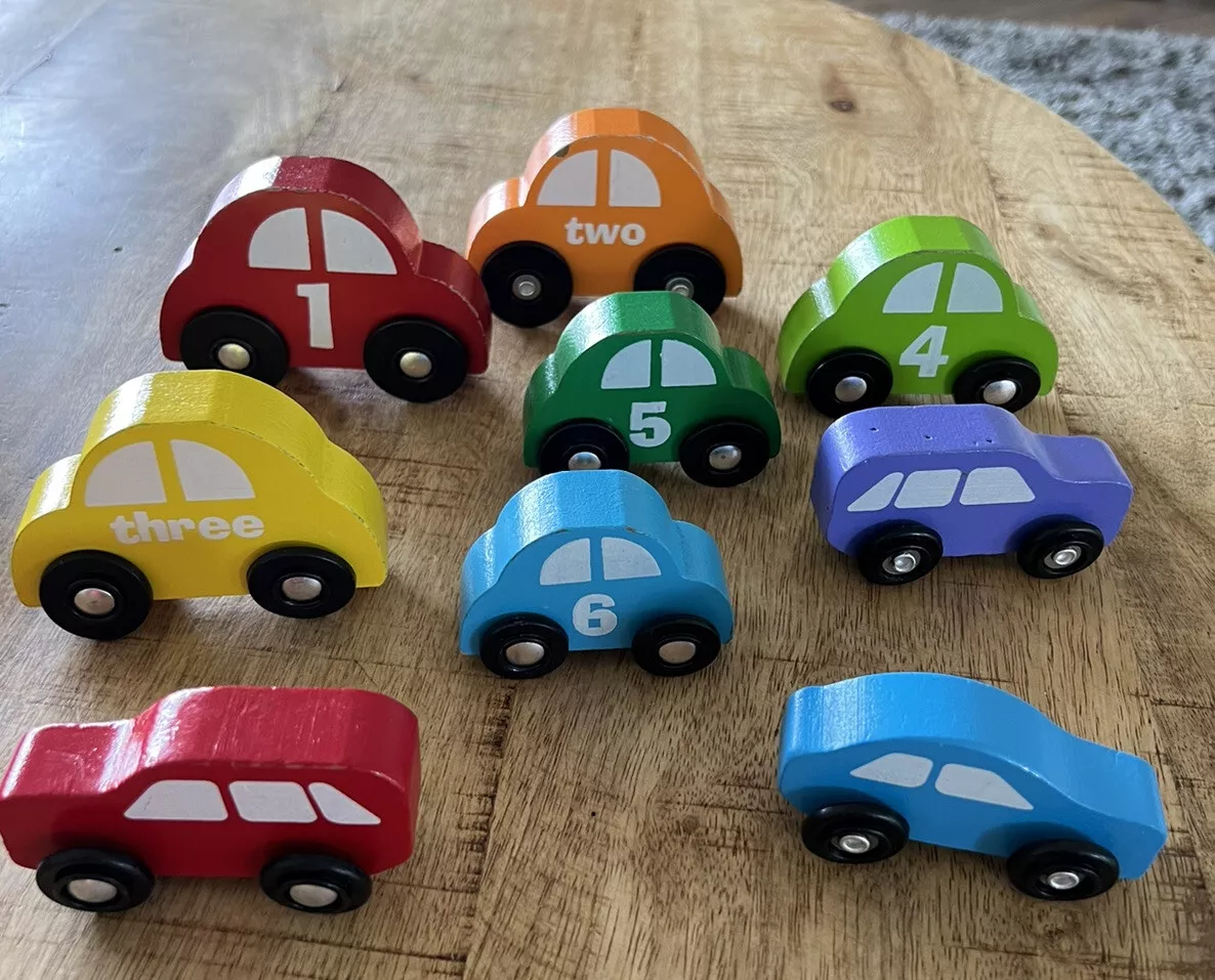 Melissa and sales doug wooden cars