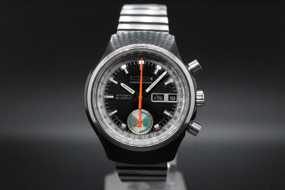 Citizen Chronograph Challenge Timer 8100A Automatic 23 Jewels 67