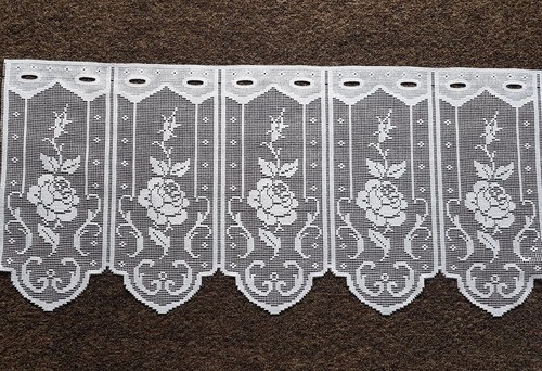 NEW Jacquard Cafe kitchen Net Curtains, price per metre 45 50 60 70 90 100 cm - Picture 34 of 80