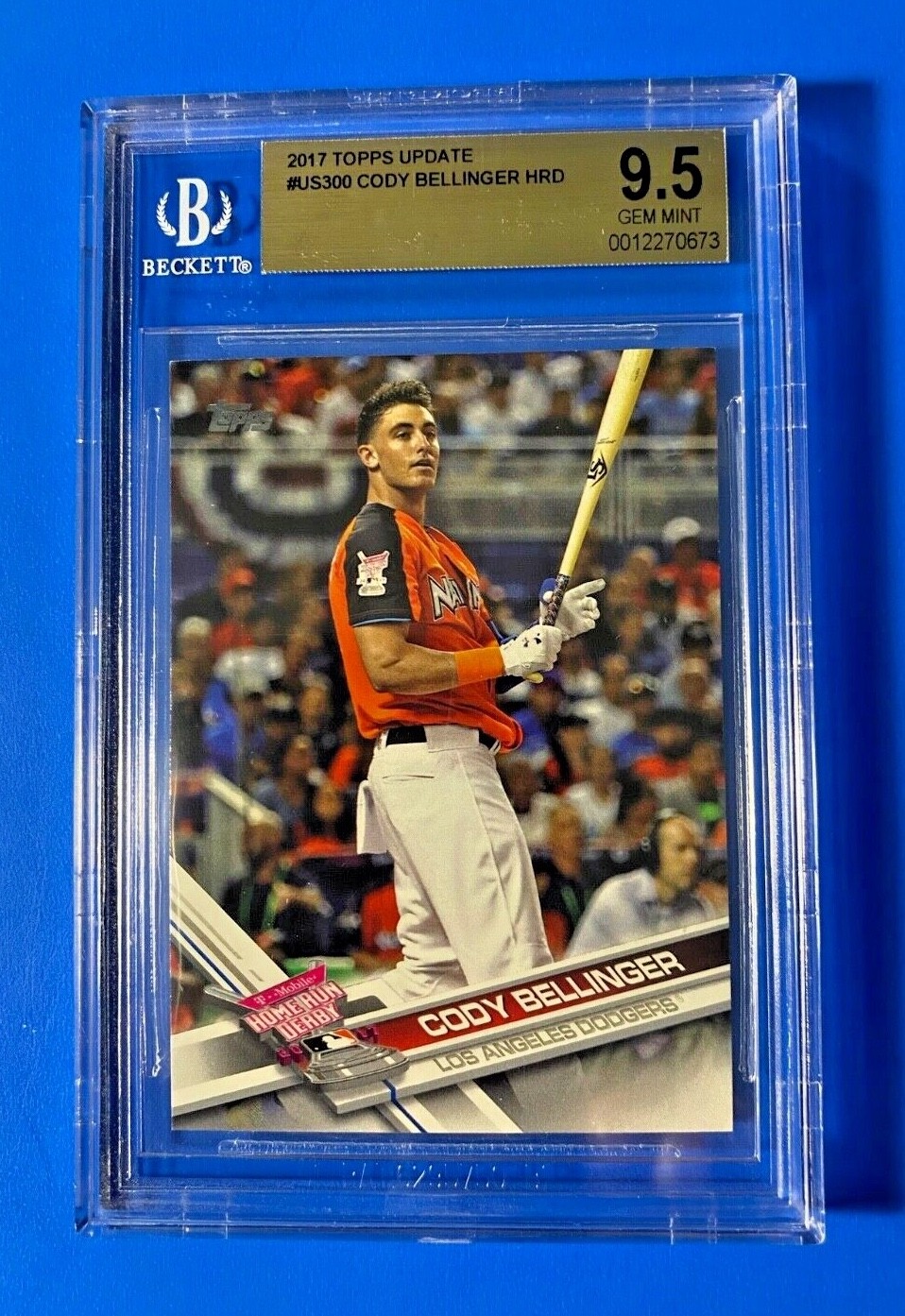 CODY BELLINGER 2017 TOPPS UPDATE US300 HOME RUN DERBY BGS 9.5 GEM MINT WS CHAMPS