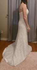 Ivory wedding dress size 4 Davids Bridal 16020040