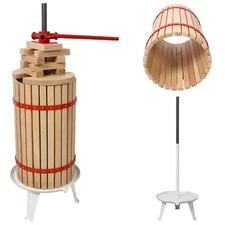 8 Gallon Juice Maker Fruit Wine Press Apple&Grape&Berries Manual Crusher