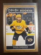 2021-22 David Farrance GOLD Glossy Rookies O-Pee-Chee Hockey Nashville Predators