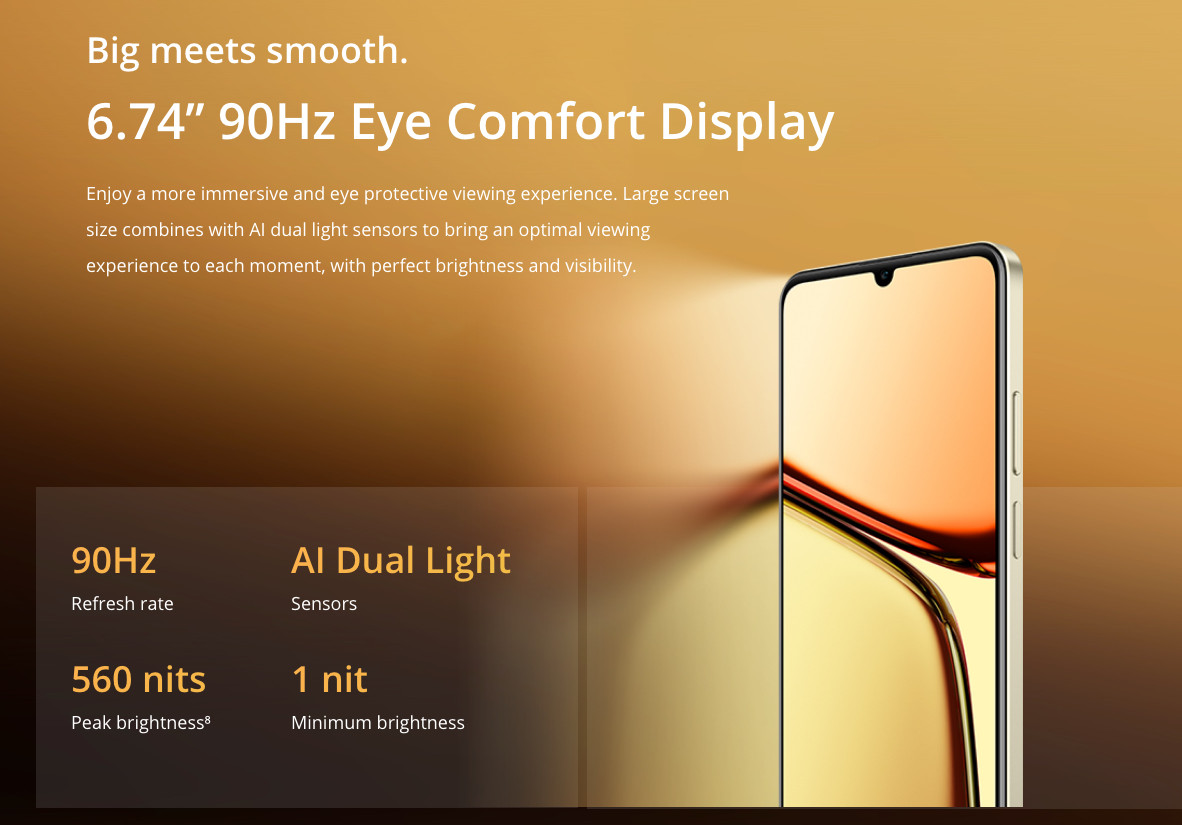 Realme C61 4G LTE Dark Green - 4GB RAM - 128GB ROM - Unlocked - NEW SEALED