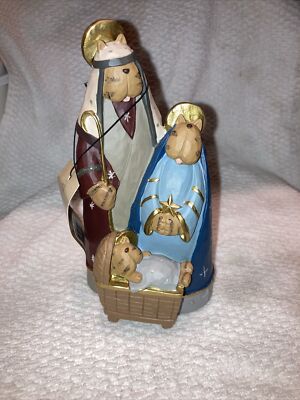 Williraye HOLY CATS FFGH50427 Resin Christmas Nativity Cat Family NEW NO BOX!