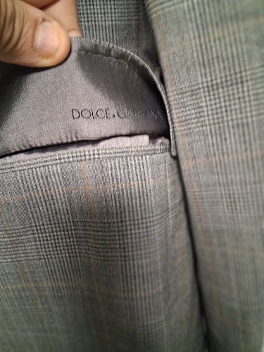 EXCELLENT VINTAGE DOLCE & GABBANA BLAZER ITALY MADE LITEWEIGHT ALL WOOL SLIM 44R - Picture 6 of 8