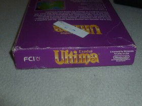 BOXED NINTENDO NES GAME ULTIMA EXODUS RARE COMPLETE W BOX & MANUAL FCI  