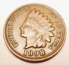 1898 P Indian Head Cent Penny  *VF - VERY FINE*  **FREE SHIPPING**