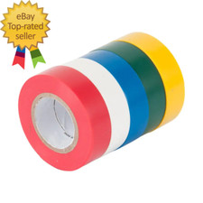 1/2 In. X 20 Ft. Colored Electrical Tape 5-Pack 