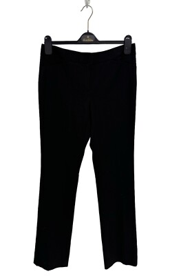 White House Black Market Women's Black Straight Leg Dress Pants Size 4R
