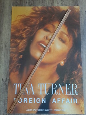 VINTAGE POSTER: TINA TURNER Foreign Affair (Original In Store Promo 1989)