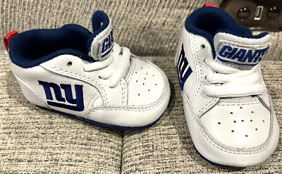 NFL NY GIANTS Little Rookies First Shoes Ground Level Footwear 0-10 months New