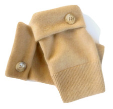 FINGERLESS GLOVES CAMEL MERINO WOOL S M L SMALL - MEDIUM - LARGE WOMEN'S LADIES