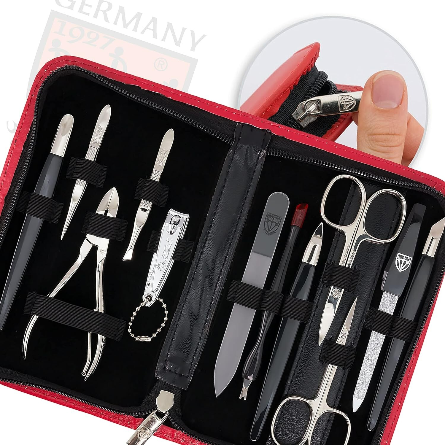 Maniküre-Set Nagelknipser – 12-teiliges Set In Gelb, Für Die Nagelpflege Zu Hause