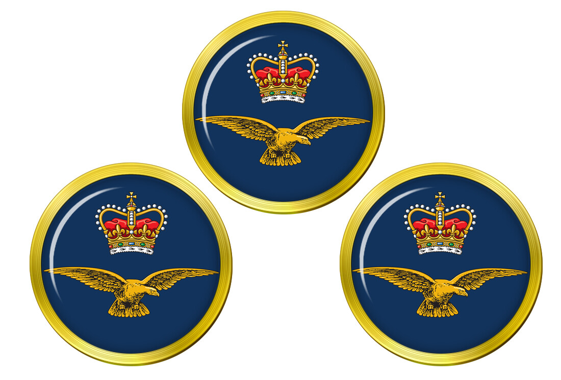 Royal Air Force Crown and Eagle Golf Ball Markers