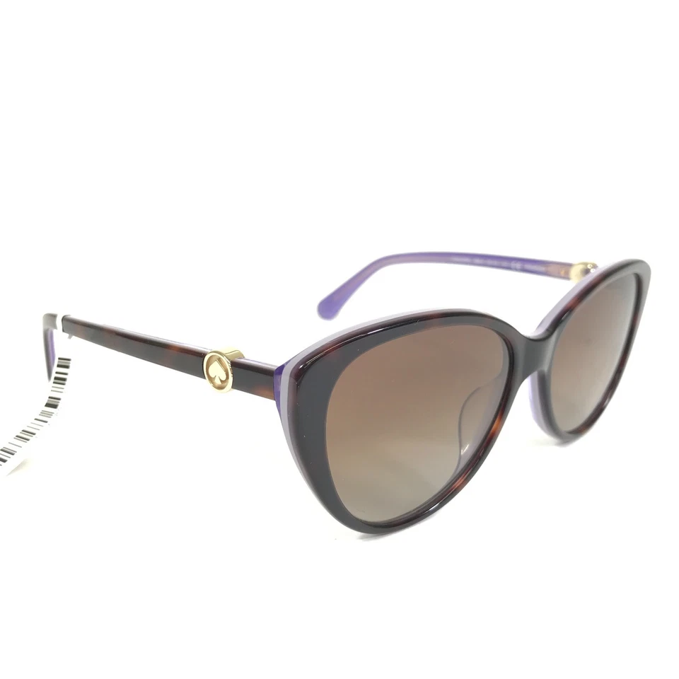 Gafas de sol Kate Spade VISALIA/G/S 086LA marrón tortuga púrpura monturas de ojos de gato Foto 3 de 4