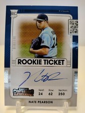 NATE PEARSON RPS AUTO Rookie RC 2021 Panini Contenders Baseball #153 Blue Jays