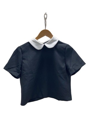 Other brand blouse emm petit marueri round collar short sleeve 